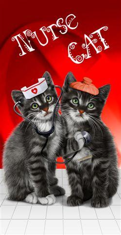 KITTY NURSES TOWEL CUTE